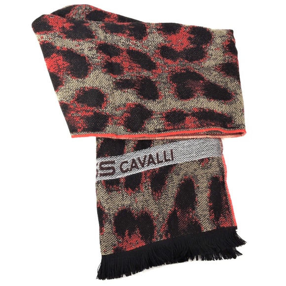 CLASS CAVALLI 🇮🇹 MEN'S WOOL FASHION WINTER SCARF - Picture 4 of 4